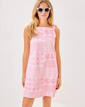GERAD SHIFT CONCH SHELL PINK PATCHWORK EYELET
