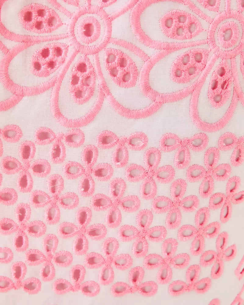 GERAD SHIFT CONCH SHELL PINK PATCHWORK EYELET