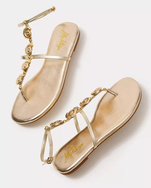 DYLANN SANDAL GOLD METALLIC