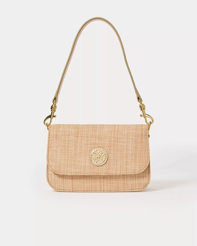 PALEY STRAW SHOULDER BAG NATURAL