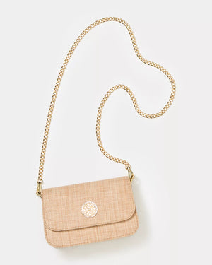 PALEY STRAW SHOULDER BAG NATURAL