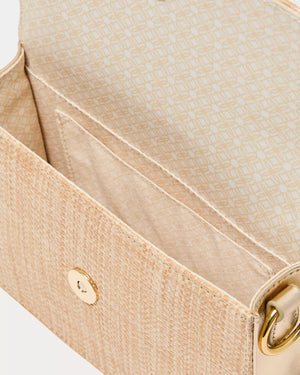 PALEY STRAW SHOULDER BAG NATURAL