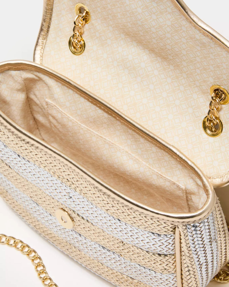 CORA CROSSBODY GOLD METALLIC X SILVER METALLIC