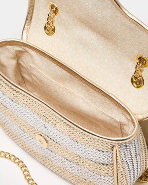 CORA CROSSBODY GOLD METALLIC X SILVER METALLIC