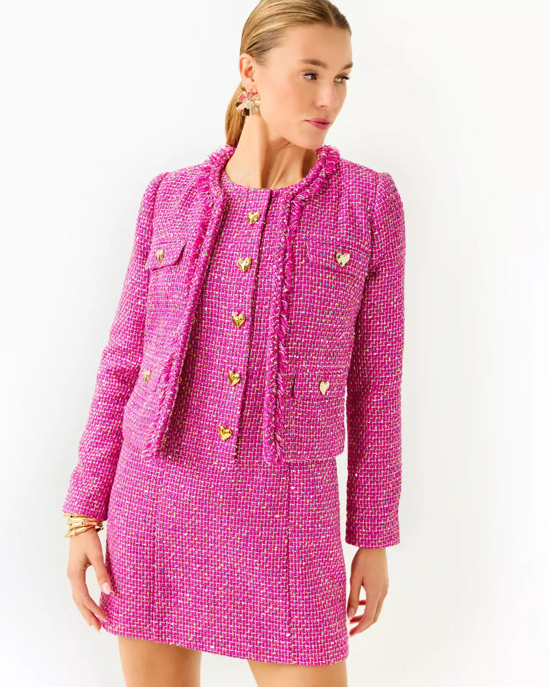 KAVITA BOUCLE JACKET ELDERFLOWER BLOSSOM BUNGALOW BOUCLE