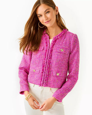 KAVITA BOUCLE JACKET ELDERFLOWER BLOSSOM BUNGALOW BOUCLE