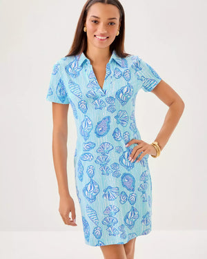 MANDI UPF 50+ DRESS FRESH WATER BLUE COOL AS SHELL