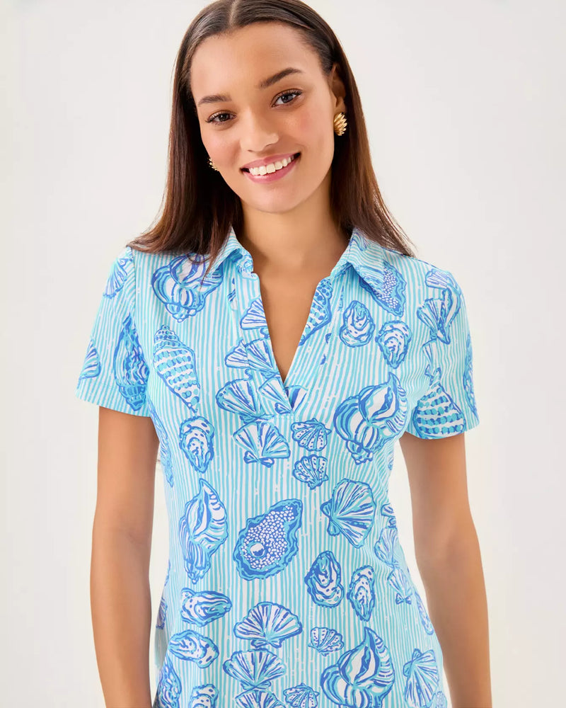 MANDI UPF 50+ DRESS FRESH WATER BLUE COOL AS SHELL