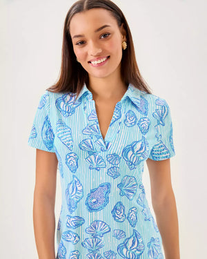 MANDI UPF 50+ DRESS FRESH WATER BLUE COOL AS SHELL