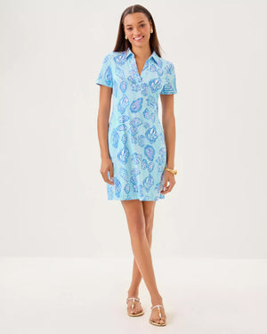MANDI UPF 50+ DRESS FRESH WATER BLUE COOL AS SHELL