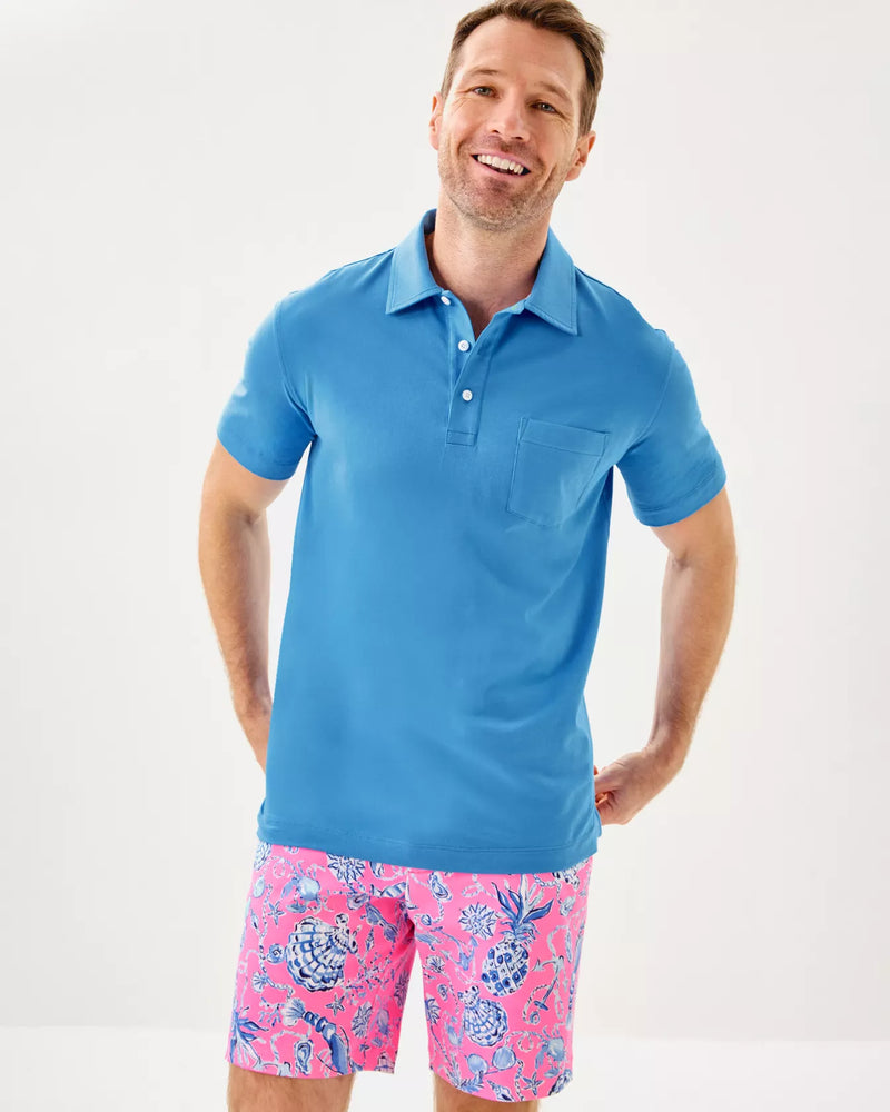 MENS STUFF AARONS POLO SUNWASHED BLUE