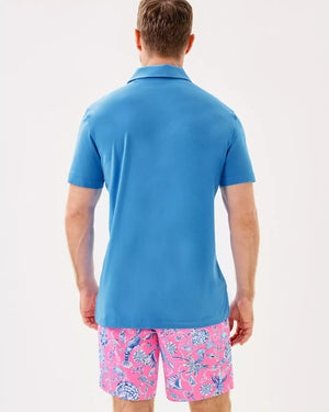 MENS STUFF AARONS POLO SUNWASHED BLUE
