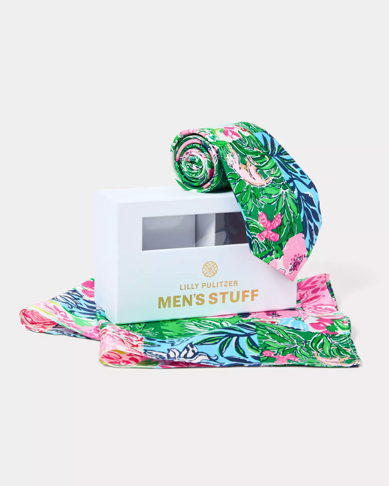 MENS STUFF TIE AND POCKET MULTI PARTY PUNCH PATCH