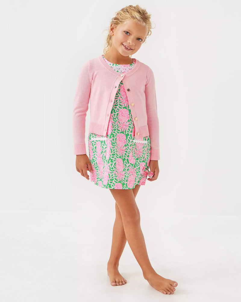 GIRLS MINI AMALIA CARDIGAN PINK MUSE