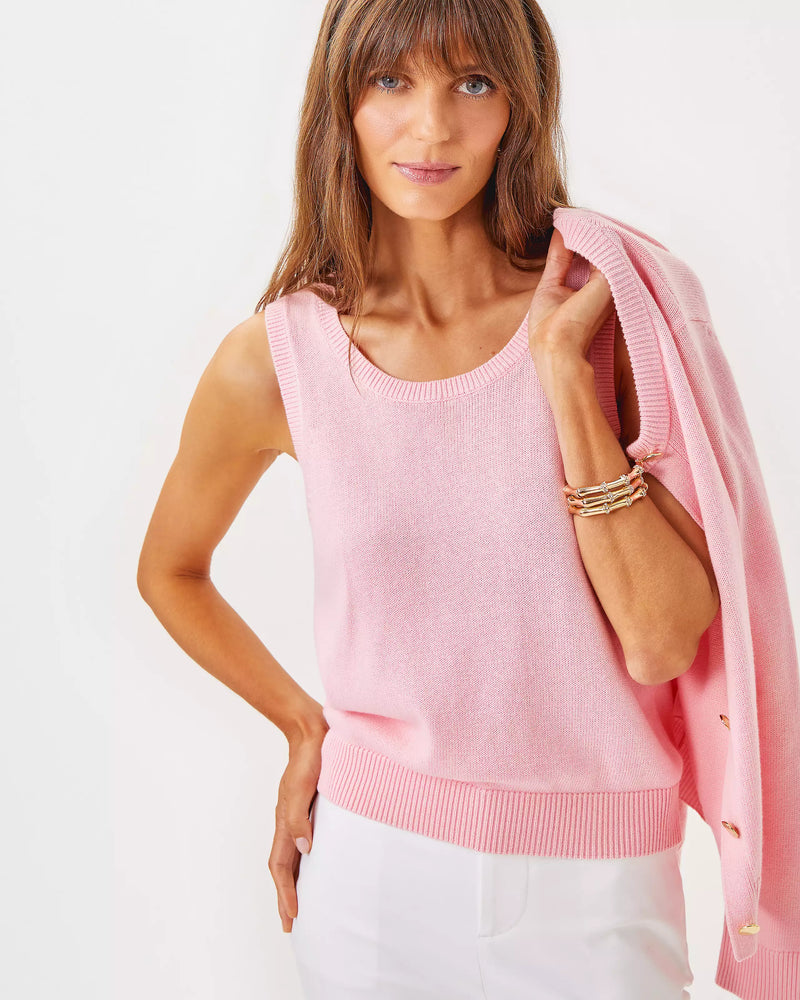 AMALIA SWEATER TANK PINK MUSE