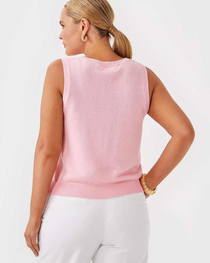 AMALIA SWEATER TANK PINK MUSE