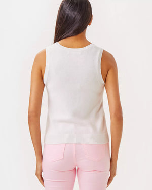 AMALIA SWEATER TANK RESORT WHITE