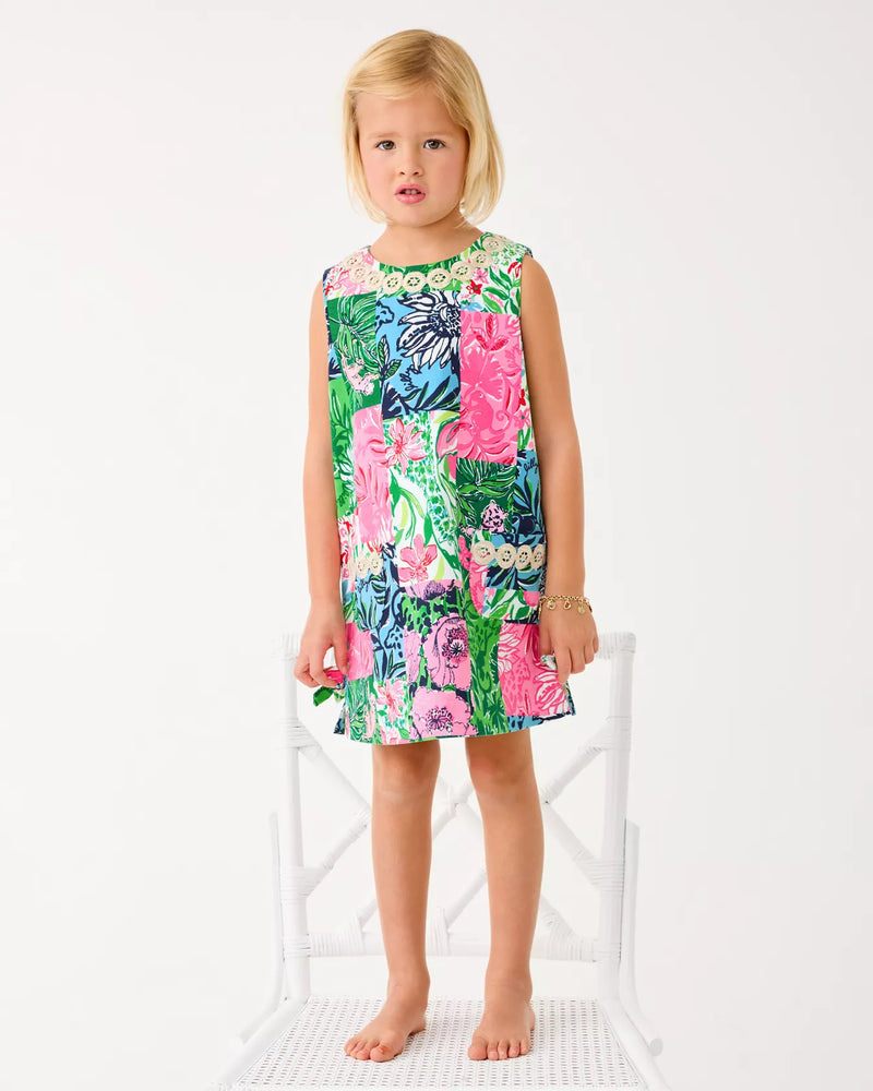 GIRLS LITTLE LILLY CLASSIC SHIFT MULTI PARTY PUNCH PATCH