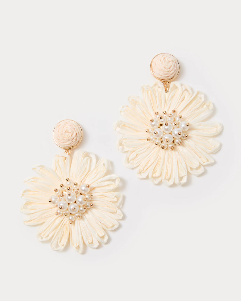 BURSTING BLOOMS EARRINGS COCONUT