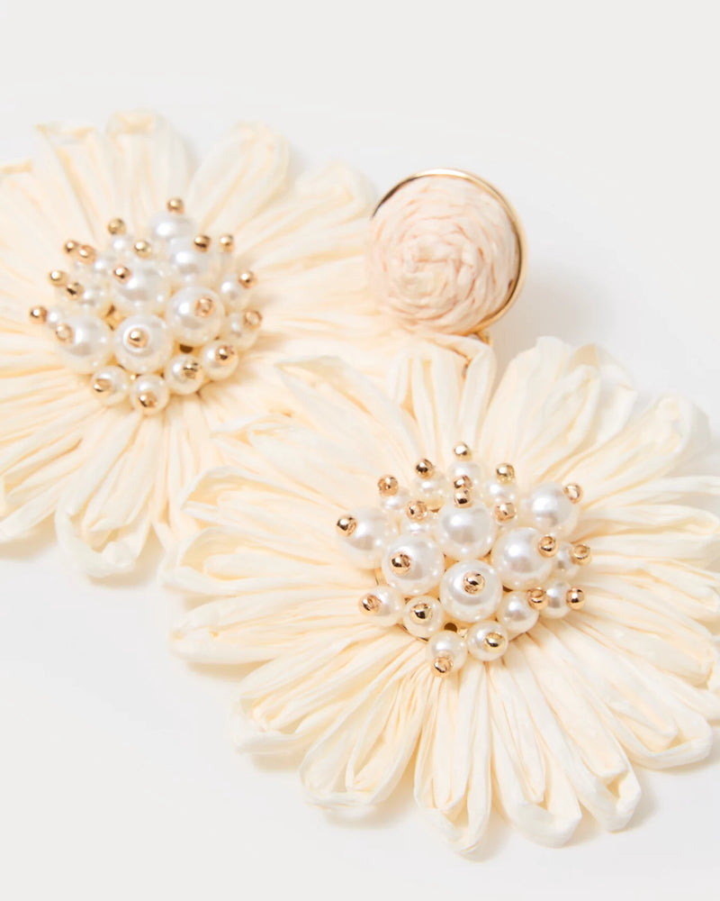 BURSTING BLOOMS EARRINGS COCONUT