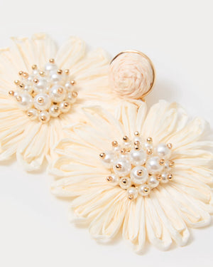 BURSTING BLOOMS EARRINGS COCONUT