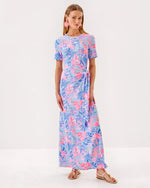 CHACE MAXI DRESS MULTI ELEPHANT SPLASH