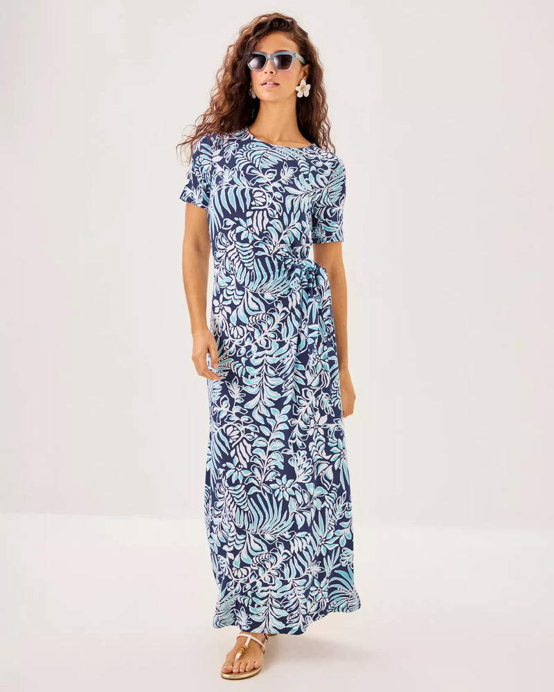 CHACE MAXI DRESS SAPPHIRE POOL SUMMER SHORELINES