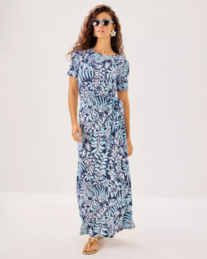CHACE MAXI DRESS SAPPHIRE POOL SUMMER SHORELINES