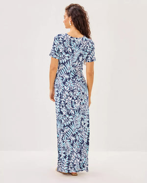 CHACE MAXI DRESS SAPPHIRE POOL SUMMER SHORELINES