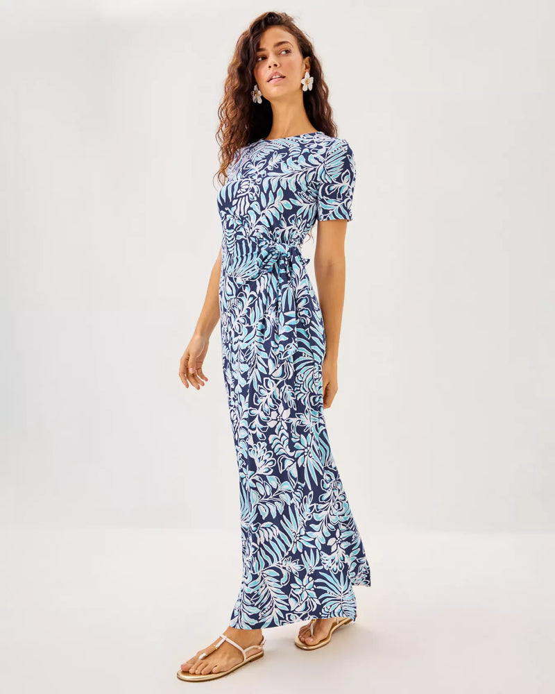 CHACE MAXI DRESS SAPPHIRE POOL SUMMER SHORELINES