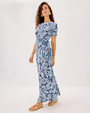 CHACE MAXI DRESS SAPPHIRE POOL SUMMER SHORELINES