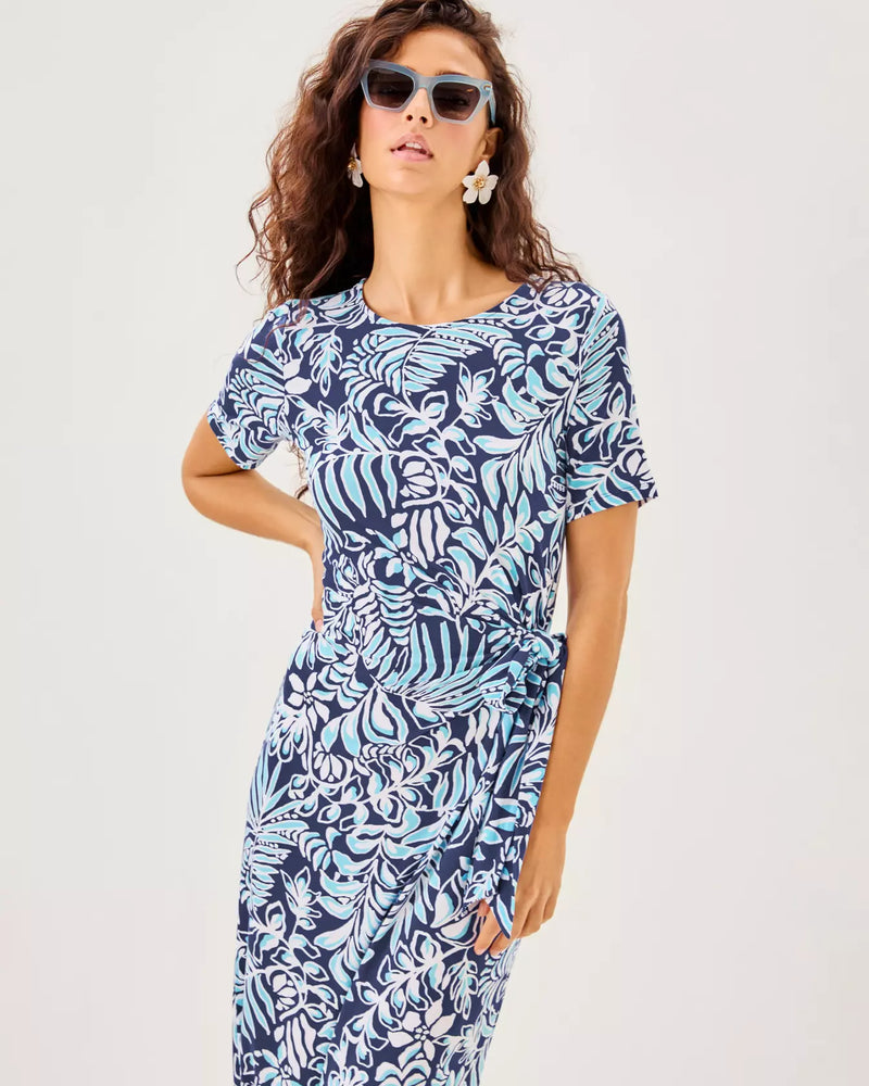 CHACE MAXI DRESS SAPPHIRE POOL SUMMER SHORELINES