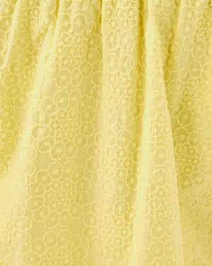 KATARA OFF THE SHOULDER TOP LIMONCELLO BUBBLE EMBROIDERY
