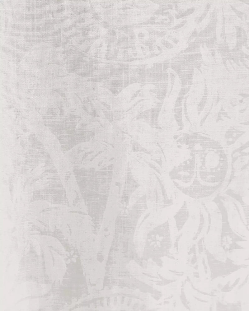 ARIELLA LINEN MAXI DRESS RESORT WHITE CATCHIN RAYS OVERPRINT