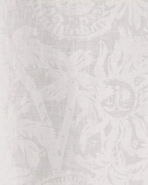 ARIELLA LINEN MAXI DRESS RESORT WHITE CATCHIN RAYS OVERPRINT