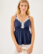ZANNA SLEEVELESS TOP SAPPHIRE POOL