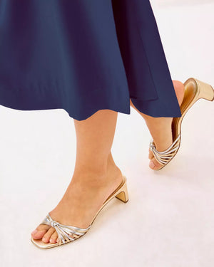 CORA SANDAL GOLD METALLIC X SILVER METALLIC