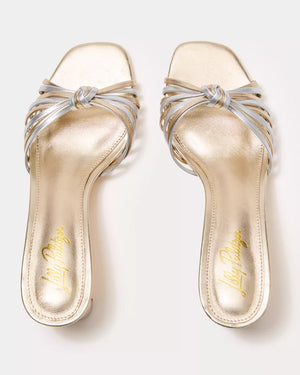CORA SANDAL GOLD METALLIC X SILVER METALLIC