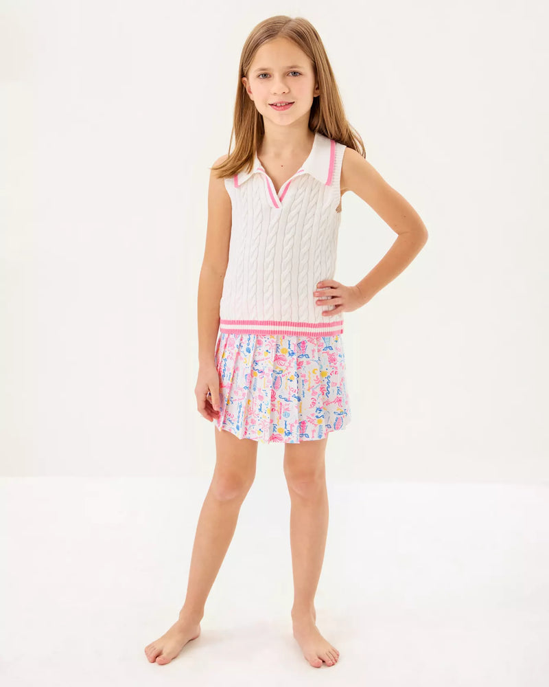 GIRLS SYLVANA SKORT MULTI SUMMER SERENADE