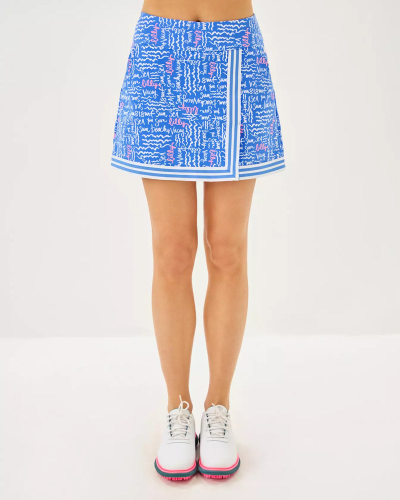 MONICA 15" SKORT UPF 50+ SUNWASHED BLUE SEACRETS GOLF