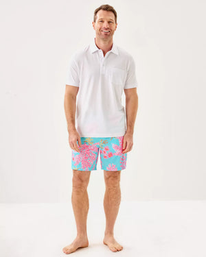 MENS STUFF DEL LAGO SWIM MULTI ROYAL CORAL