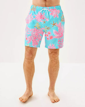 MENS STUFF DEL LAGO SWIM MULTI ROYAL CORAL
