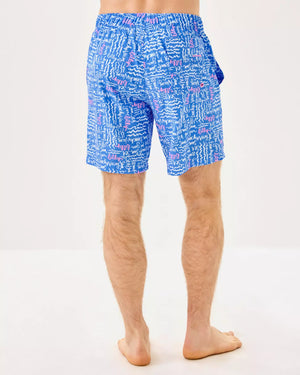 MENS STUFF DEL LAGO SWIM SUNWASHED BLUE SEACRETS