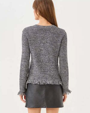 KELSO CARDIGAN BLACK MARL