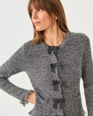 KELSO CARDIGAN BLACK MARL