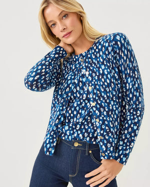 FAIRLEY CARDIGAN STARLIGHT NAVY YOURE AN ANIMAL