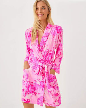 ISSIE PJ KNIT ROBE PARIGI PINK SUPPORTING SQUAD