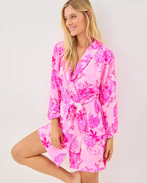 ISSIE PJ KNIT ROBE PARIGI PINK SUPPORTING SQUAD
