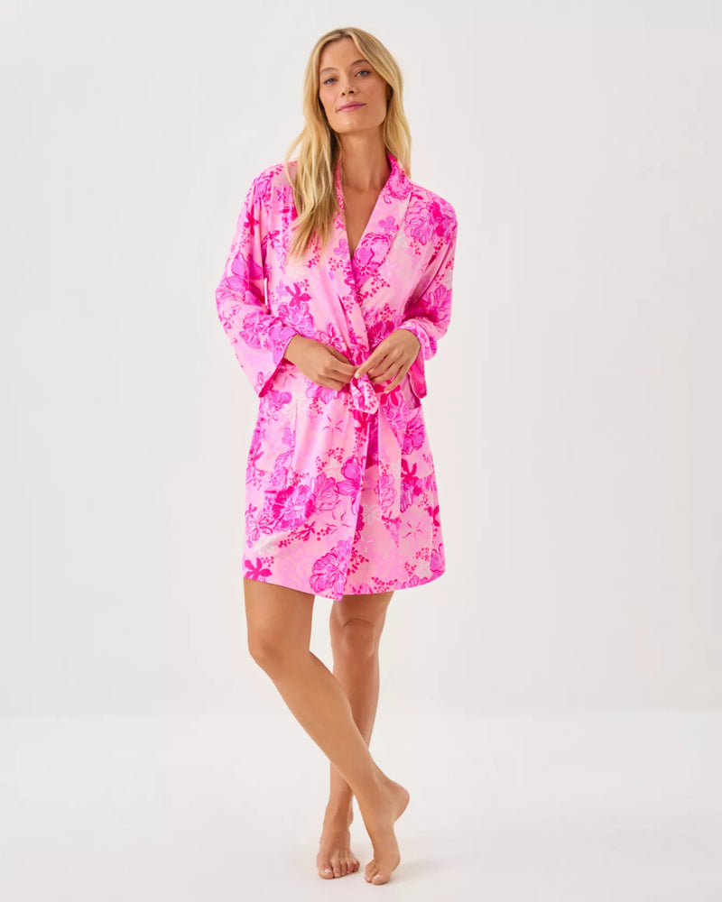 ISSIE PJ KNIT ROBE PARIGI PINK SUPPORTING SQUAD