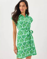 EMERSYN DRESS KITTS GREEN CROSSGRAIN SHADY BABE